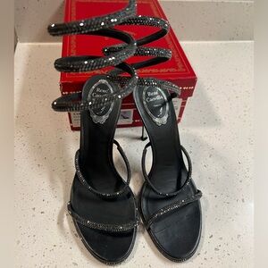 Rene Caovilla glitter heels